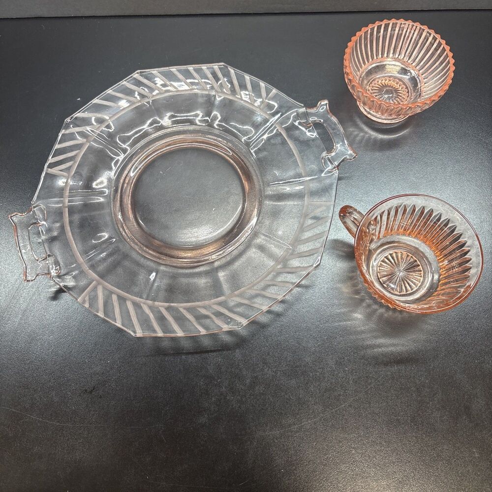 Vintage Pink Depression Glass LOT